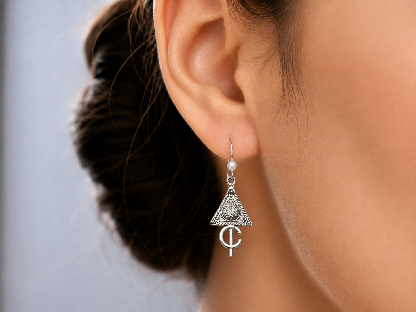 Boucles d'Oreilles Kabyles Argentées